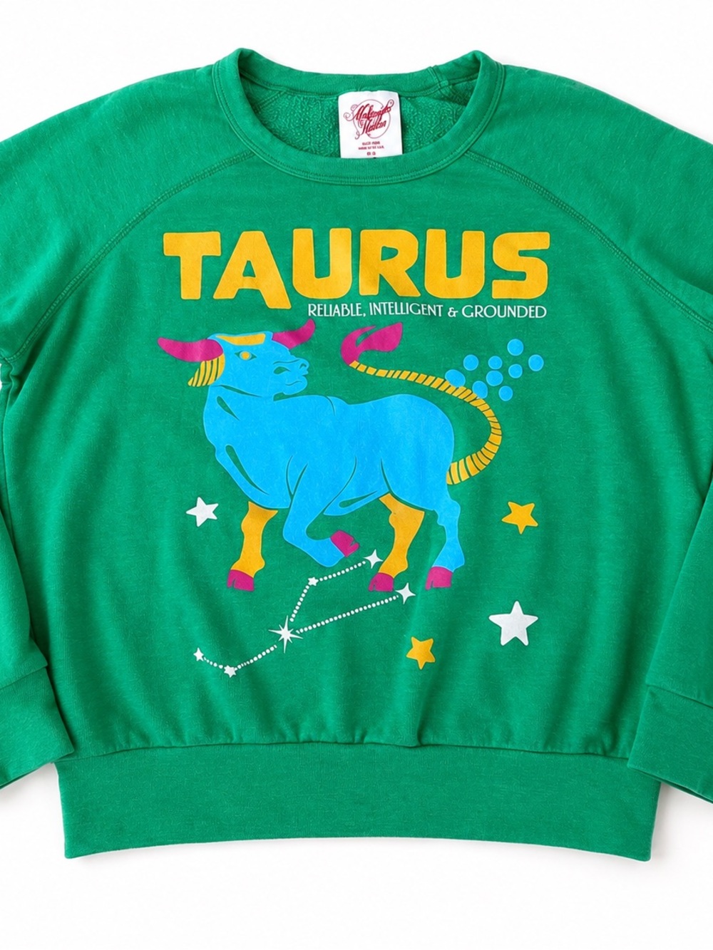 Anthropologie The Carolita Sweatshirt Midnight Rider green top small S Taurus